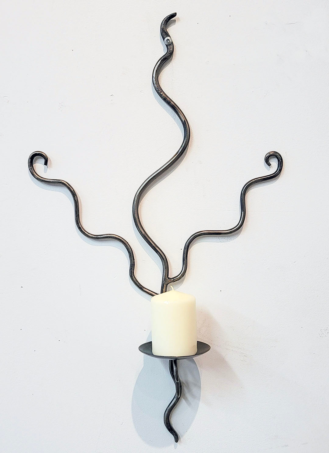 Steel Hand Forged Wall Sconce Candle Holder