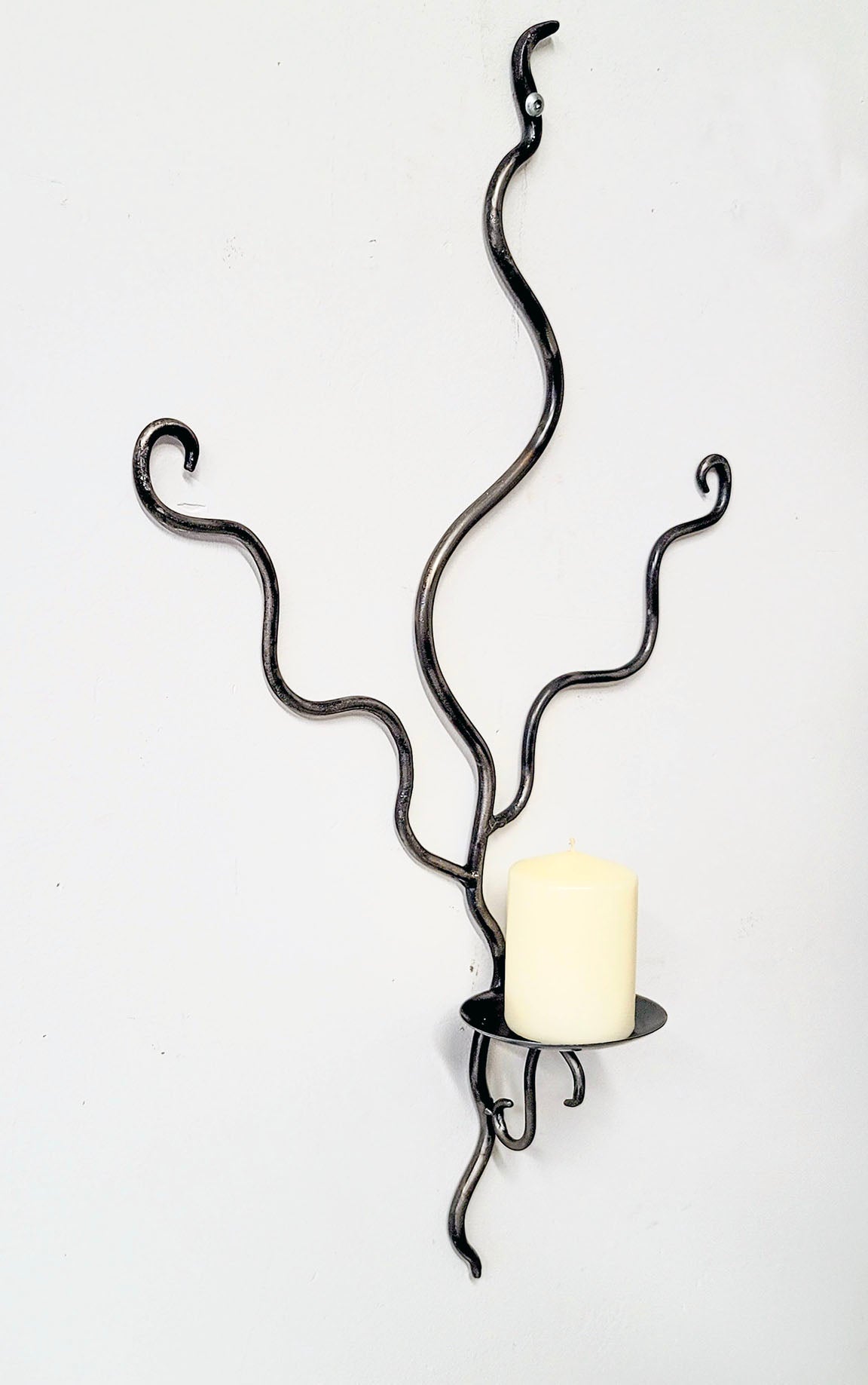 Steel Hand Forged Wall Sconce Candle Holder