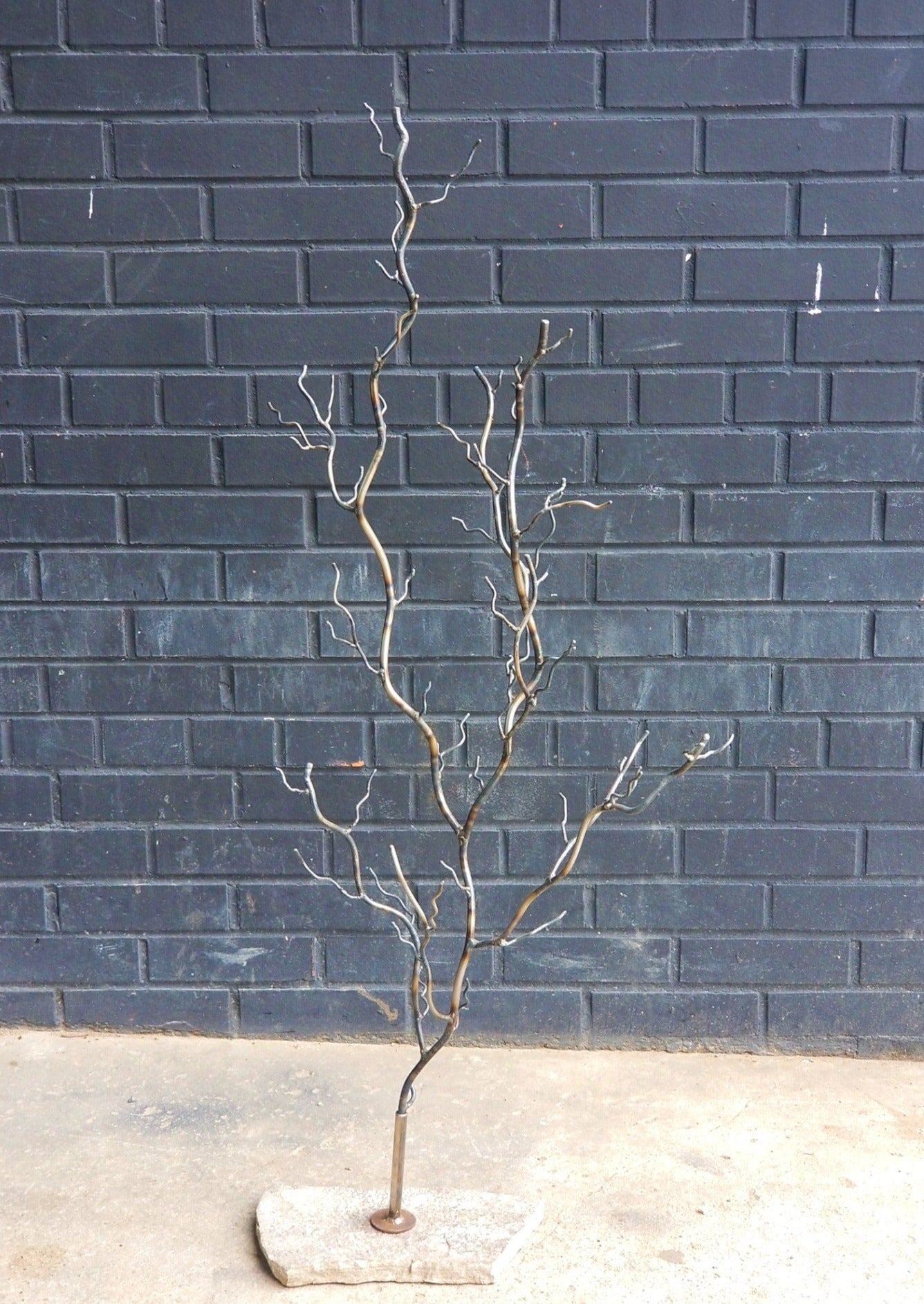Steel Tree with Removable Stone Base