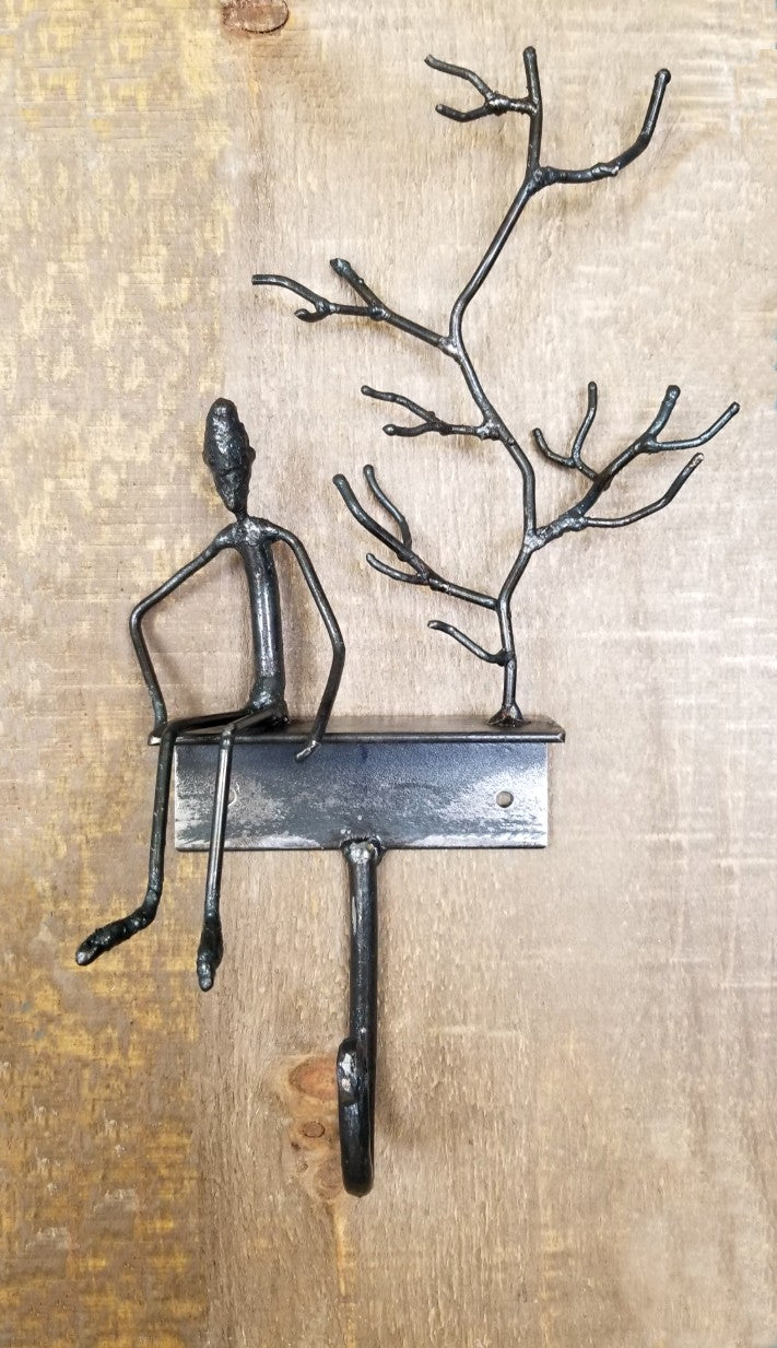 Person with Tree Wall Hook