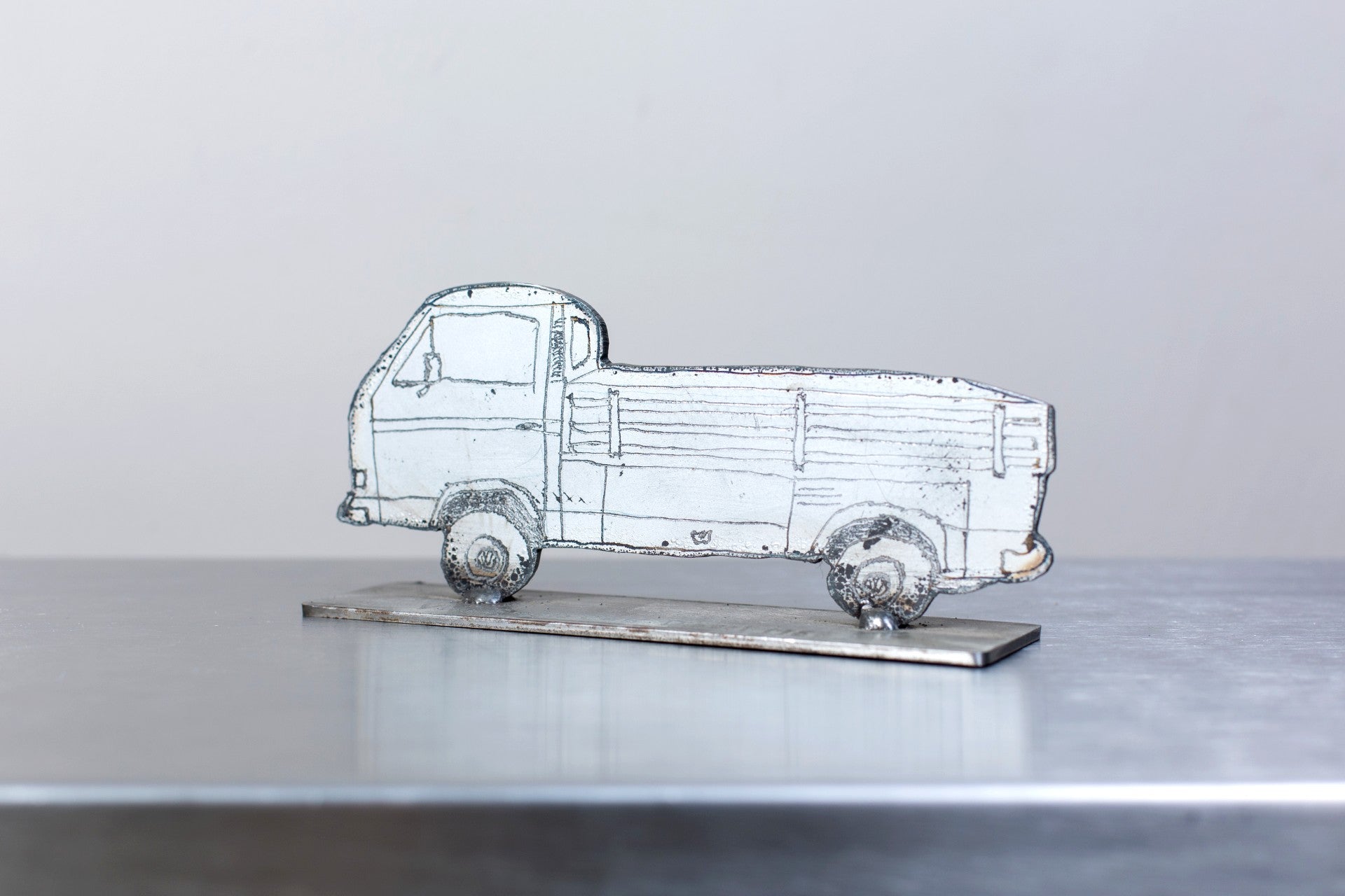 VW Single Cab Metal Sculpture
