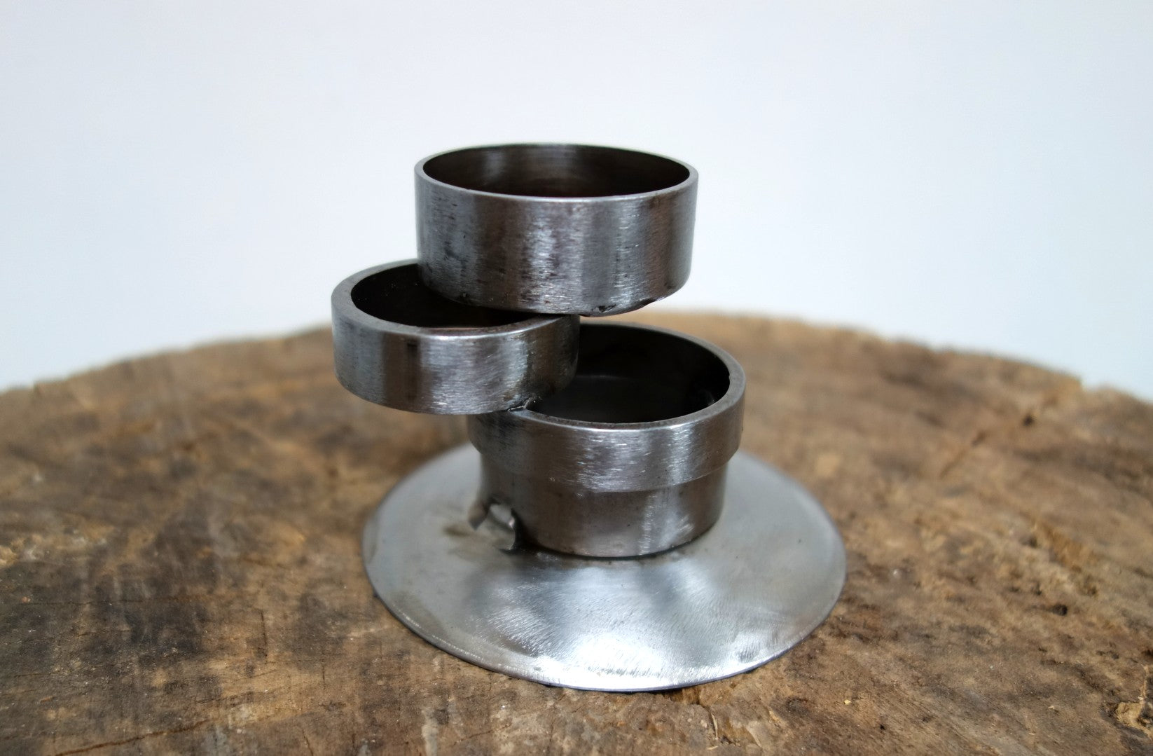 Scrap Pipe Candle Holder