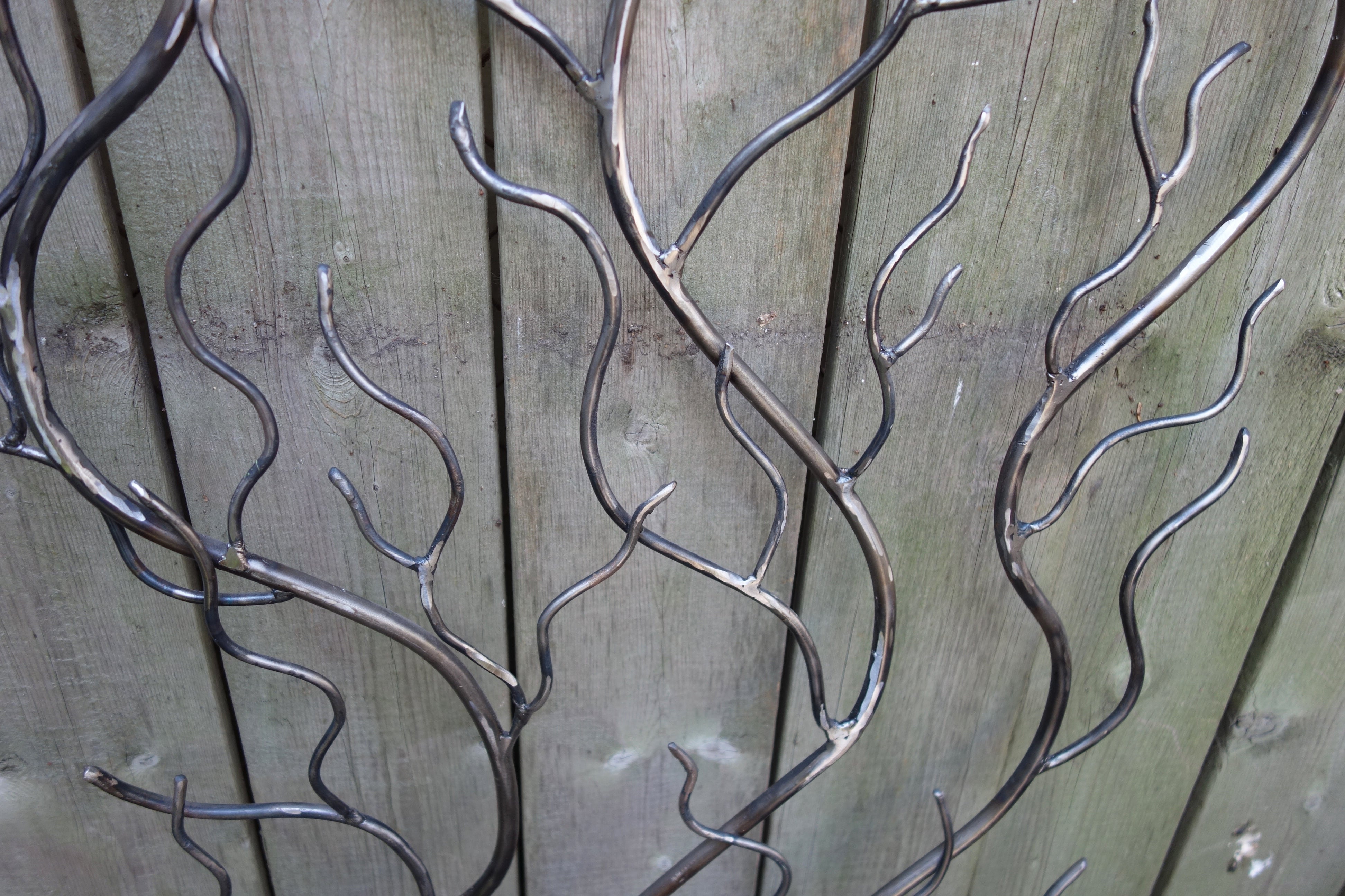 Steel Wavy Branches Trellis Garden Art